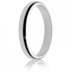 D Shape wedding ring 3mm light weight