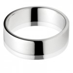 Flat wedding ring 6mm medium weight