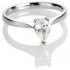 Pear Cut Diamond Solitaire Engagement Ring  